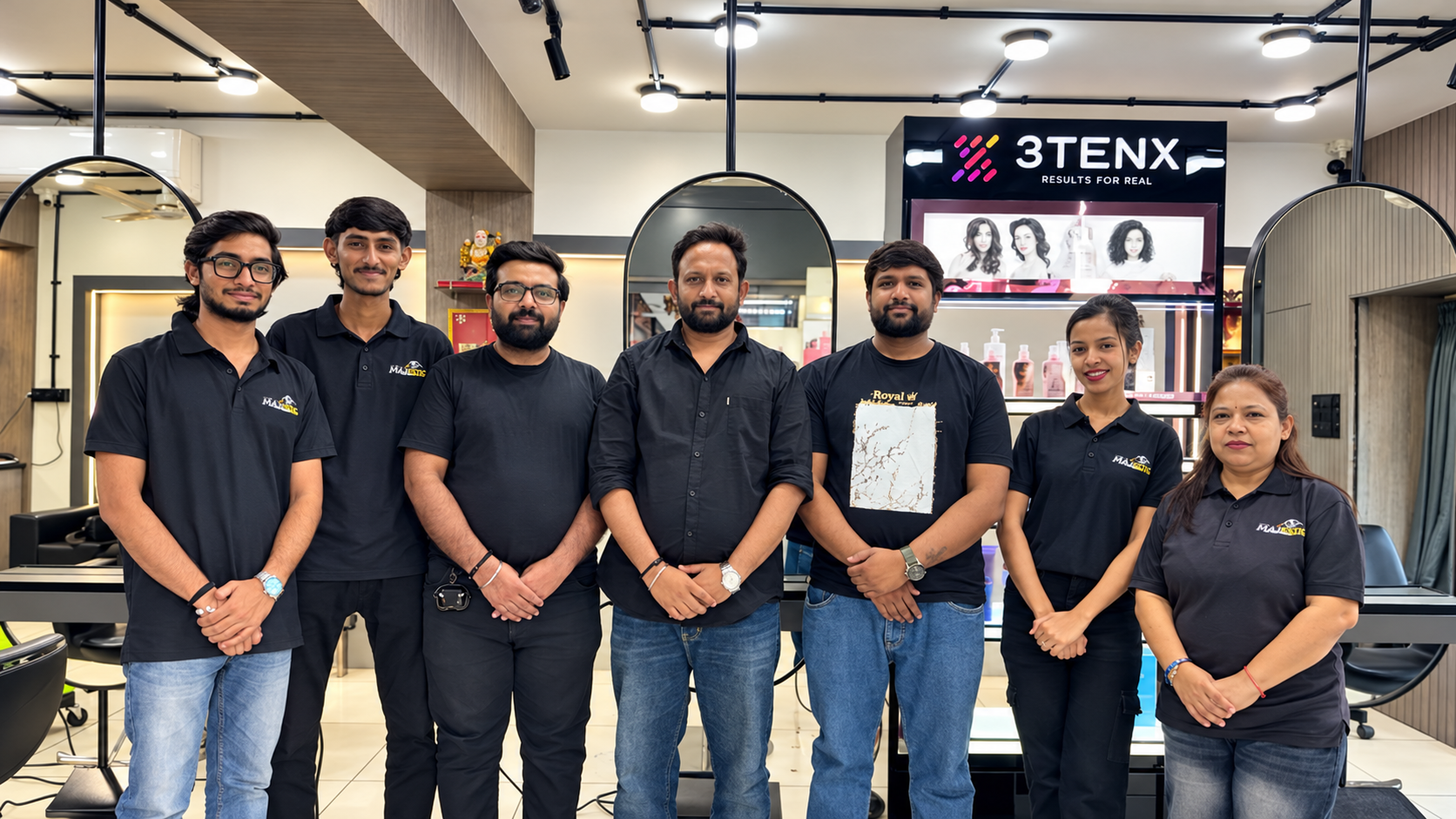 Jigs Salon team milestone